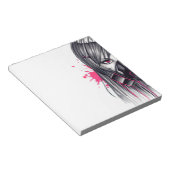 Bloc-note Fille de Masque au gaz néon (Incliné)