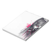 Bloc-note Fille de Masque au gaz néon (Tourné)