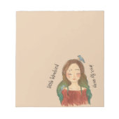 Bloc-note Fille des Merles Bleus N'envole Pas (Devant)