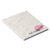 Bloc-note Fille Empreinte de léopard Gold Peach Rose Lips Ki (Incliné)