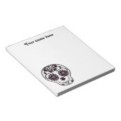 Bloc-note Fille jour du crâne de sucre mort (Incliné)