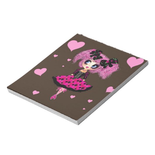 Bloc-note Fille Mignonne PinkP Princesse Prom (Tourné)