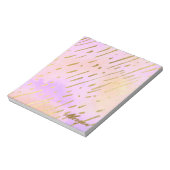 Bloc-note Fille mignonne rose et Motif or (Tourné)