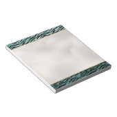 Bloc-note Fille Mint noir Zèbre d'impression Ombre (Incliné)
