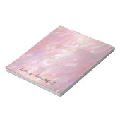 Bloc-note Fille Pearl rose (Tourné)