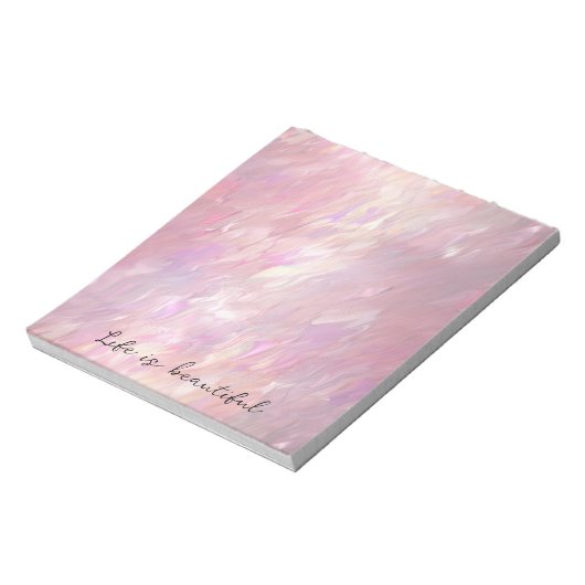 Bloc-note Fille Pearl rose (Tourné)