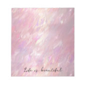 Bloc-note Fille Pearl rose (Devant)