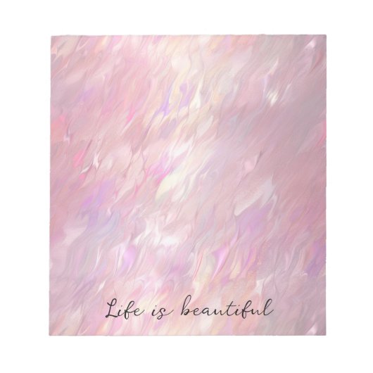 Bloc-note Fille Pearl rose (Devant)