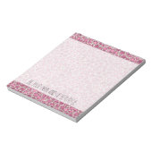 Bloc-note Fille rose glam Parties scintillant Empreinte de l (Tourné)