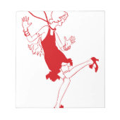 Bloc-note fille rouge (Devant)