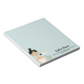 Bloc-note Fille spa Avec Concombres Sur Ses Yeux - Salon Spa (Incliné)