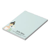 Bloc-note Fille spa Avec Concombres Sur Ses Yeux - Salon Spa (Tourné)