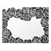 Bloc-note Fille Vintage rose noire (Devant)