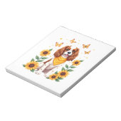 Bloc-note Filles Femmes Maman Cavalier King Charles Spaniel  (Tourné)