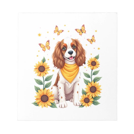 Bloc-note Filles Femmes Maman Cavalier King Charles Spaniel (Devant)