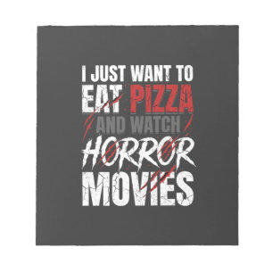 Bloc-note Films d'horreur Pizza Halloween Design_1