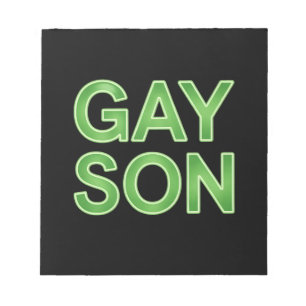 Bloc-note Fils gay drôle Fierté LGBTQ