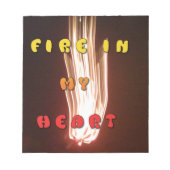 Bloc-note Fire in My Heart Art Print (Devant)