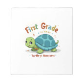 Bloc-note First Grade Turtle-y Awesome 1st Grade Back to Sch (Devant)
