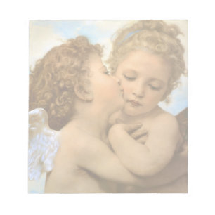 Bloc-note First Kiss (détail des anges) de Bouguereau