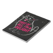 Bloc-note First Of All I'm A Delight Roaring Black Cat (Tourné)