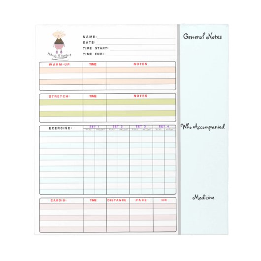 Bloc-note Fitness : Faites-le pour vous-même; Motivational P (Devant)