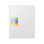 Bloc-note Five Colorful Electric Guitars  (Tourné)