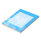 Bloc-note Flacon de Noël bleu et blanc (Tourné)