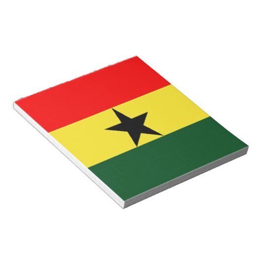 Bloc-note Flag du Ghana (Incliné)
