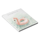Bloc-note Flamant Rose Piscine Profitez des Petites Choses (Incliné)