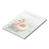 Bloc-note Flamant Rose Piscine Profitez des Petites Choses (Tourné)