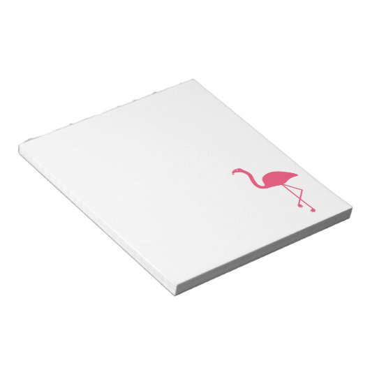 Bloc-note Flamant rose Silhouette rose (Incliné)