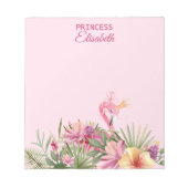Bloc-note Flamant rose tropical (Devant)