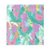 Bloc-note Flamant rose Tropical Jungle Motif (Devant)