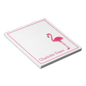 Bloc-note Flamant Rose Tropical Personnalisé (Incliné)