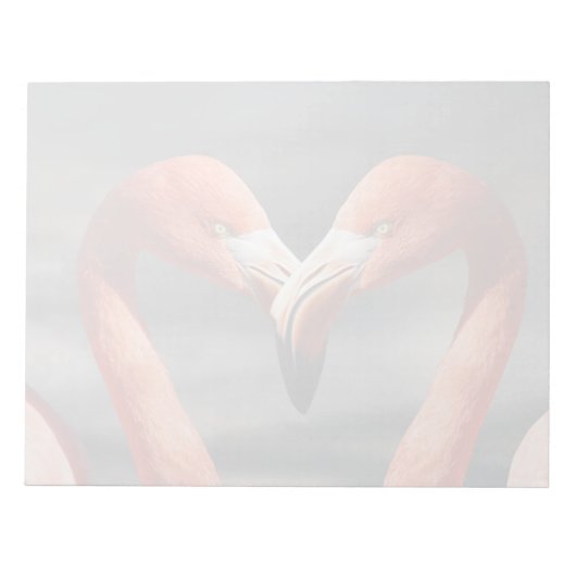 Bloc-note Flamant rose Valentine (Devant)