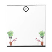 Bloc-note Flamants roses Flamants roses roses Palm Tree (Devant)