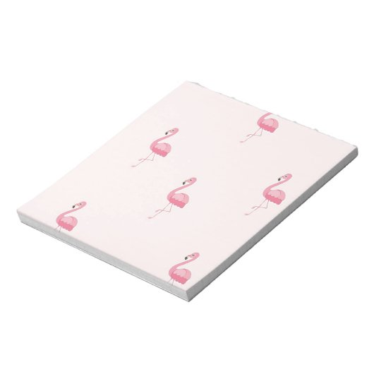 Bloc-note Flamingo à pied rose mou (Tourné)