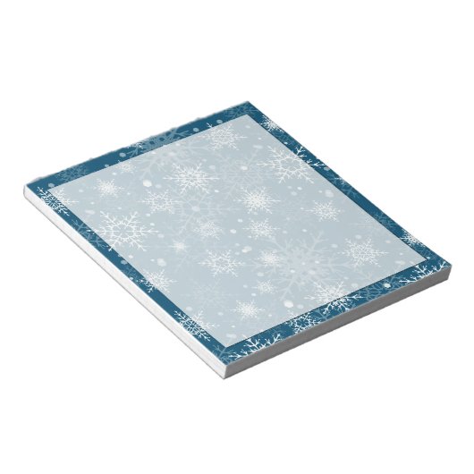 Bloc-note Flammes à neige blanches (Incliné)