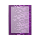 Bloc-note Flammes de course violet (Tourné)