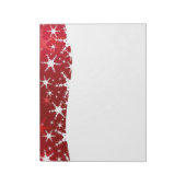 Bloc-note Flammes de neige rouges d'hiver de Noël (Tourné)