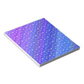 Bloc-note Flammes de neige sur Blue (Incliné)