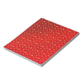 Bloc-note Flammes de neige sur rouge (Tourné)