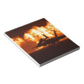 Bloc-note Flammes Jet Fighter (Incliné)