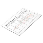 Bloc-note Flèche de fidélité feuilles hebdomadaires du plani (Incliné)