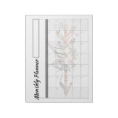 Bloc-note Flèche de foi feuilles mensuelles du planificateur (Tourné)