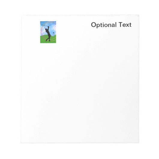 Bloc-note Flèche de golf (Devant)