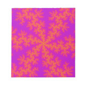 Bloc-note Flèche de neige rose et orange (Devant)