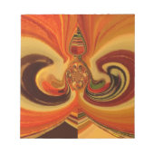 Bloc-note Flèches Abstraites avec Teardrop Center Art Print (Devant)