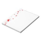 Bloc-note Flèches de neige simples et modernes (Tourné)